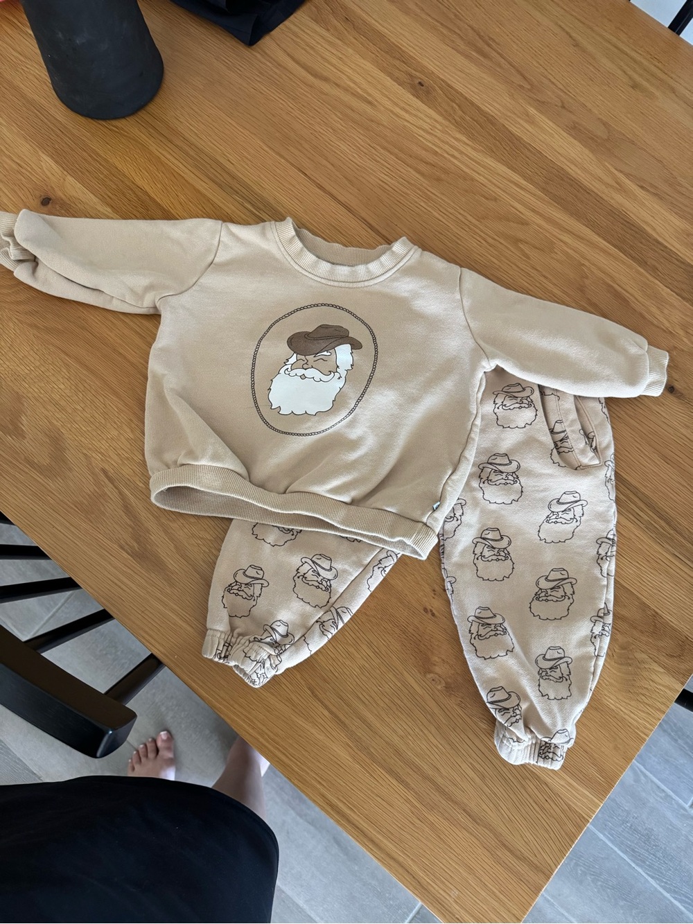 Cowboy Santa toddler set